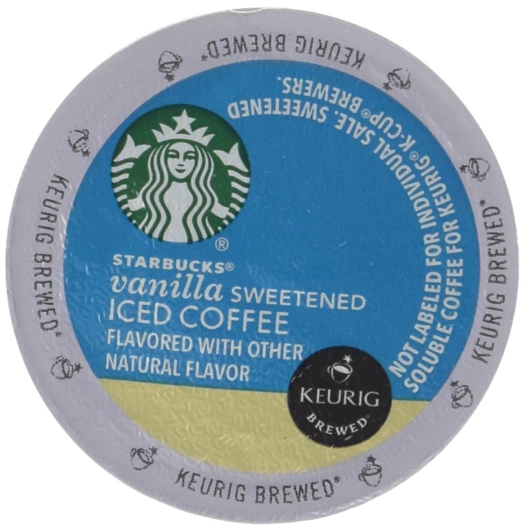 Keurig Starbucks Vanilla Sweetened Iced Coffee Kcup 16 Ct free image