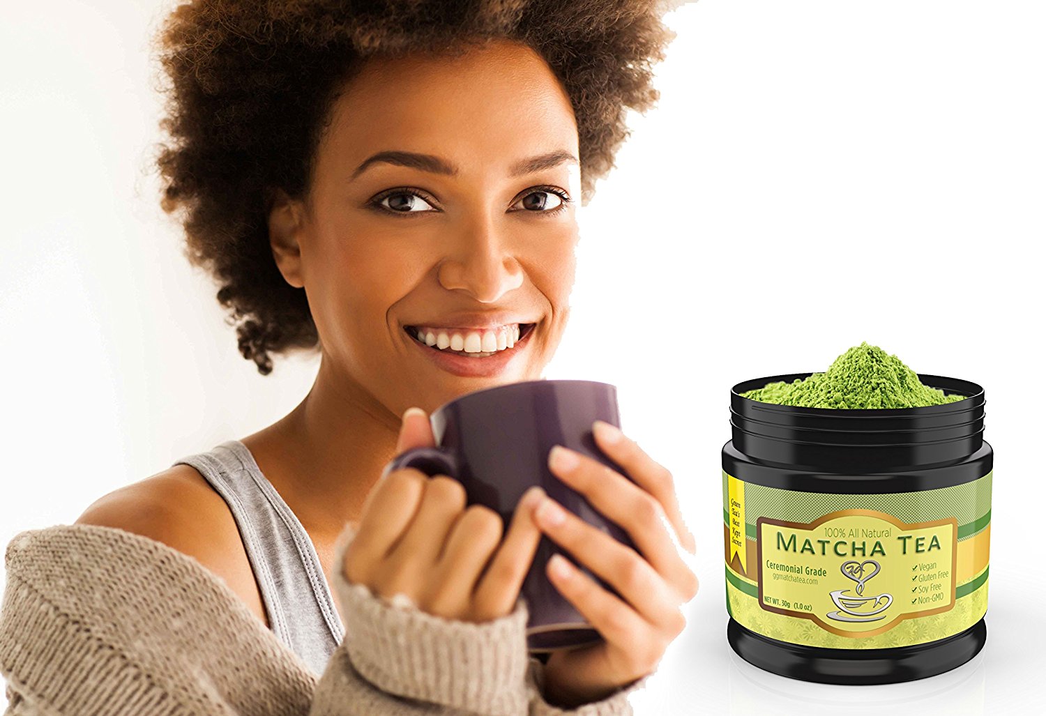 Pure Matcha Green Tea Powder (Ceremonial Grade) 100 AllNatural