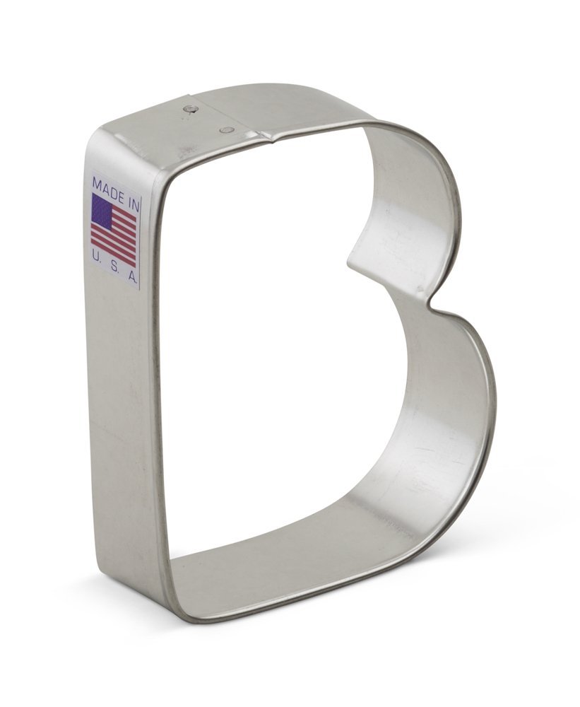 Ann Clark Letter B Cookie Cutter 3.25 Inches Tin Plated Steel free