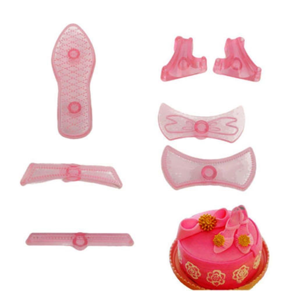 Cake & Cookie Cutters 7pcs Plastic High Heel Shoes Fondant Cake Cutter