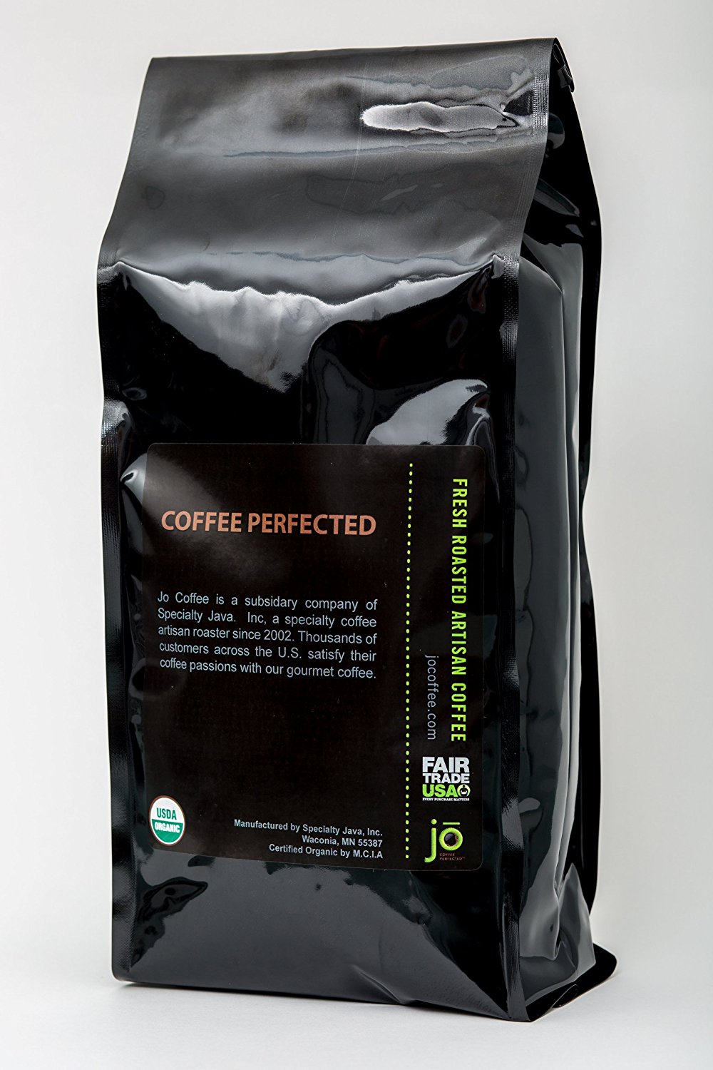 WILD JO 2 lb, Dark French Roast Organic Ground Coffee, Bold Strong