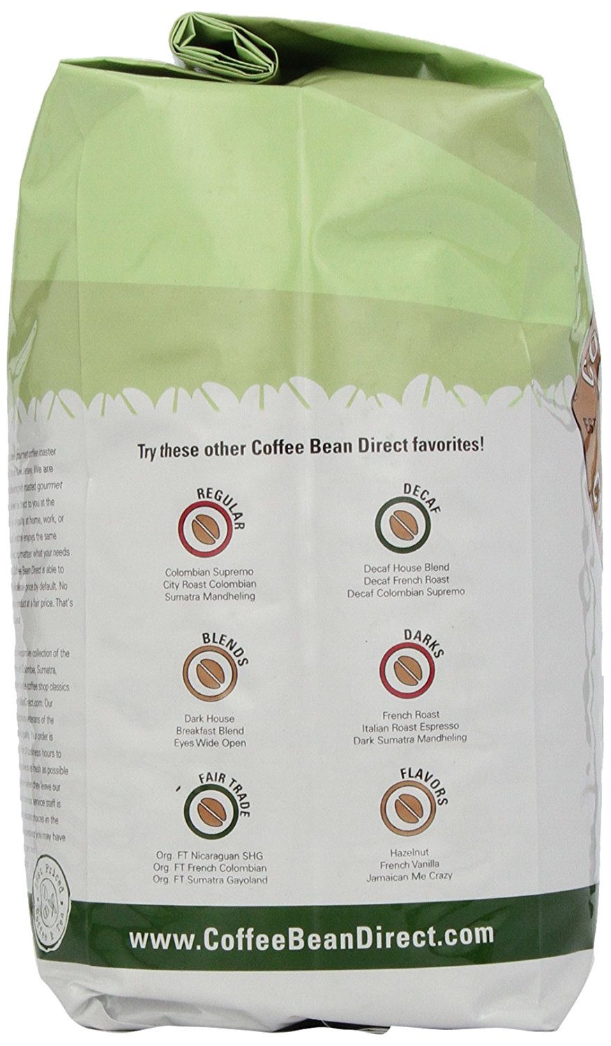 Coffee Bean Direct Poor Man's Blend, Whole Bean Coffee, 5Pound Bag N8