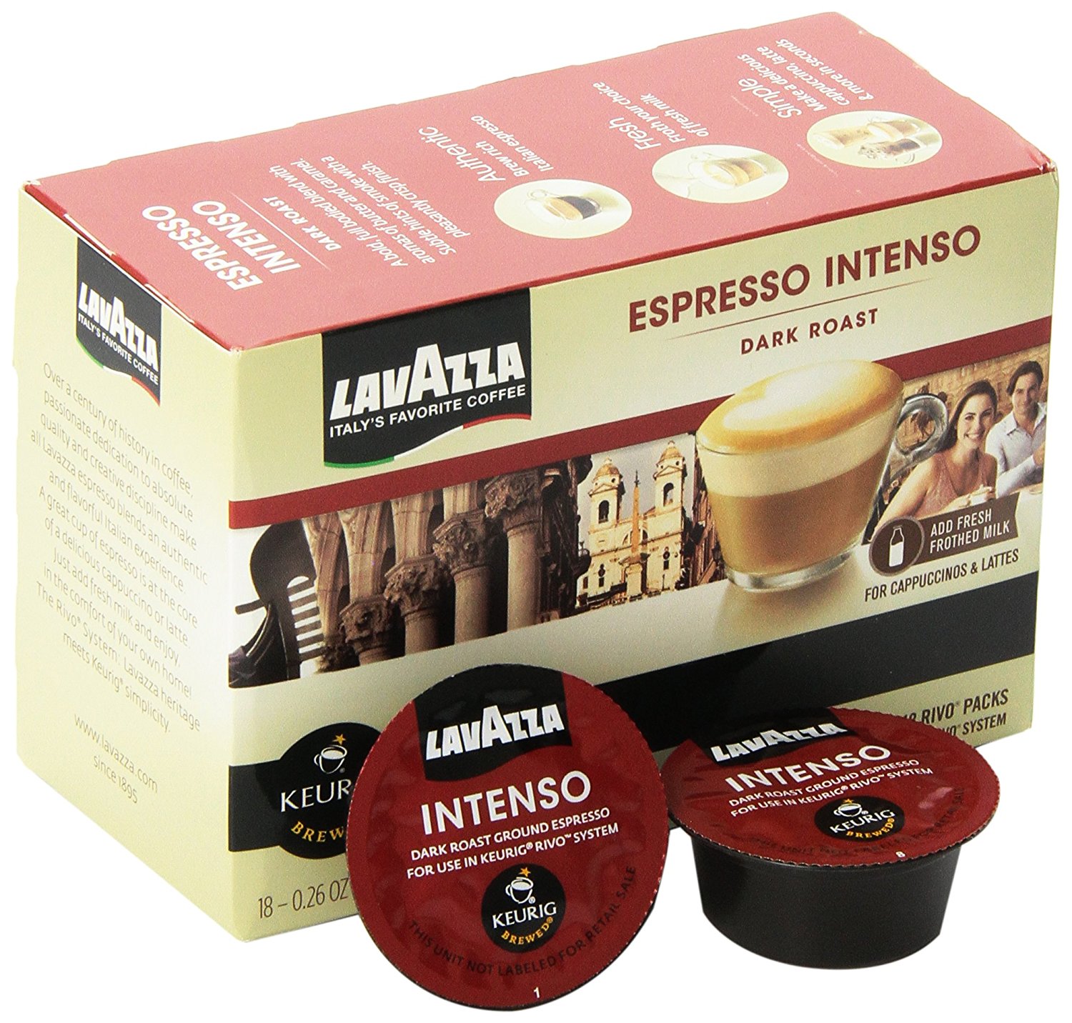 Lavazza Espresso Intenso Keurig Rivo Pack, 72 Count N2 free image download