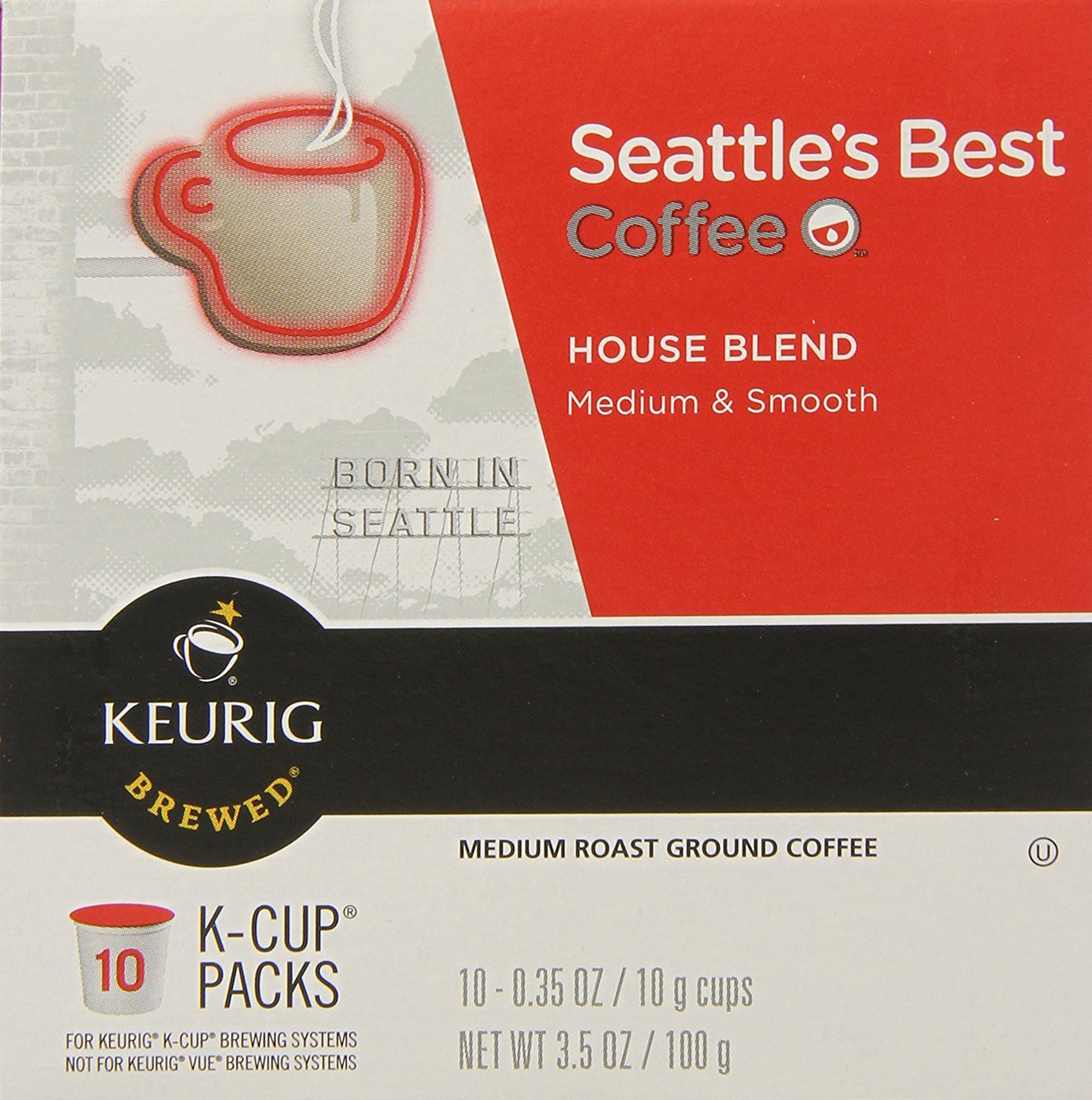 Seattle's Best Coffee House Blend, KCup for Keurig Brewers, 60 Count