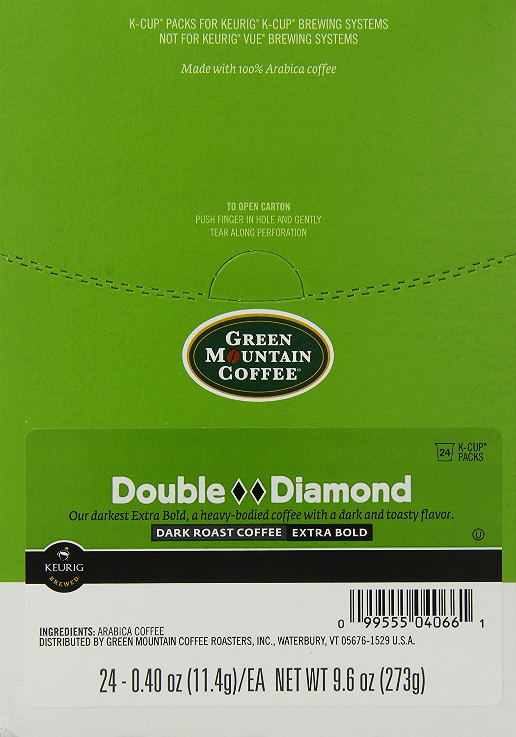 Green Mountain Double Black Diamond CoffeeKCup Portion Pack for Keurig