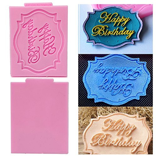 Decorating Mould Baking Mat Tool Happy Birthday Silicone Mold Lace Cake shopping N6 free image