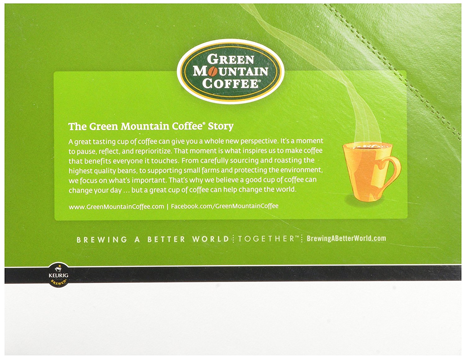 Green Mountain Coffee Caramel Vanilla Cream, KCup Portion Count for