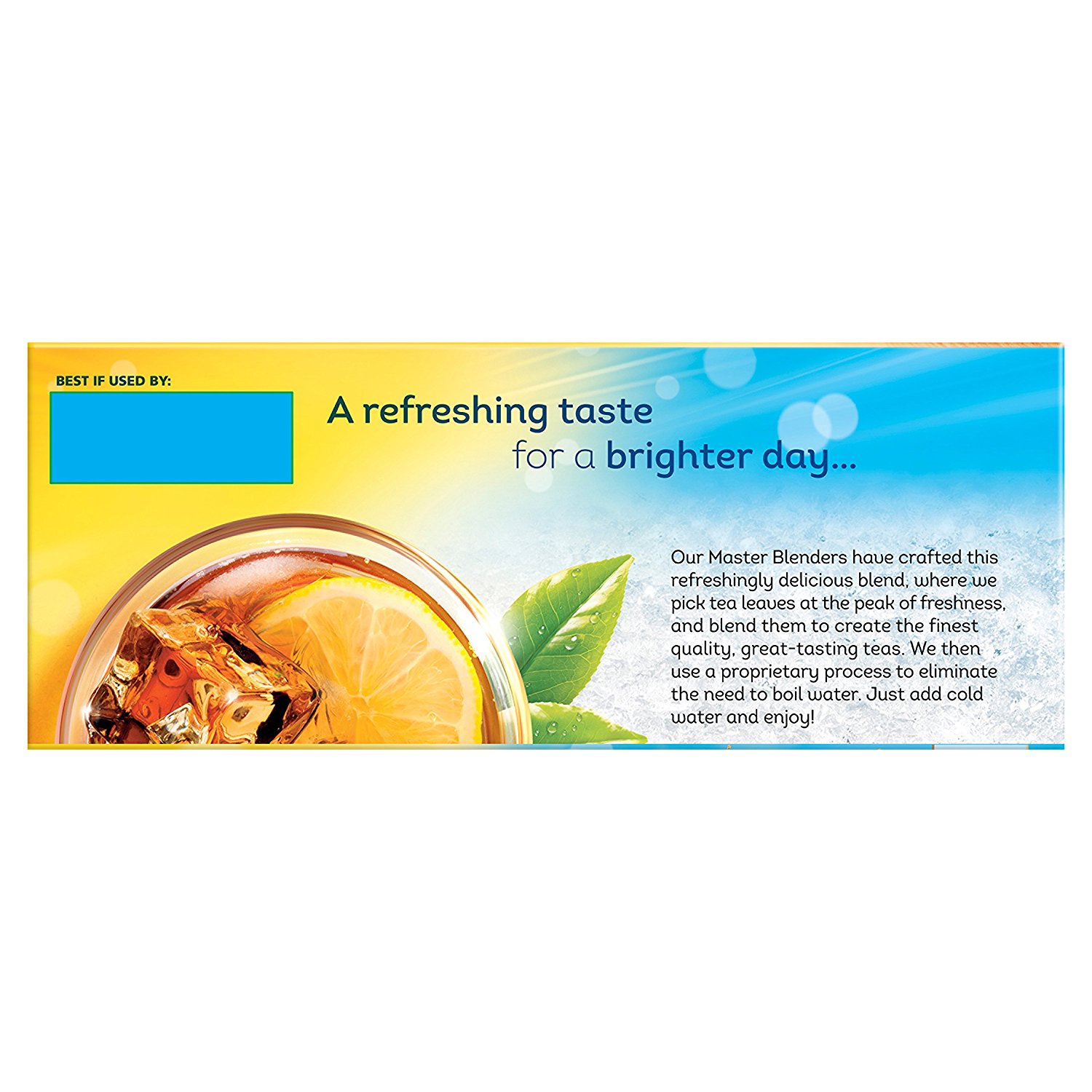Lipton Black Iced Tea Bags, Cold Brew, Unsweetened 50 ct N4 free image