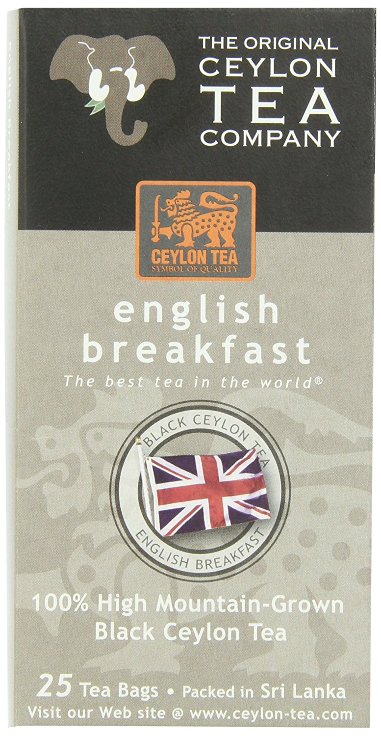 The Original Ceylon Tea Company, English Breakfast Tea, 25Count Tea