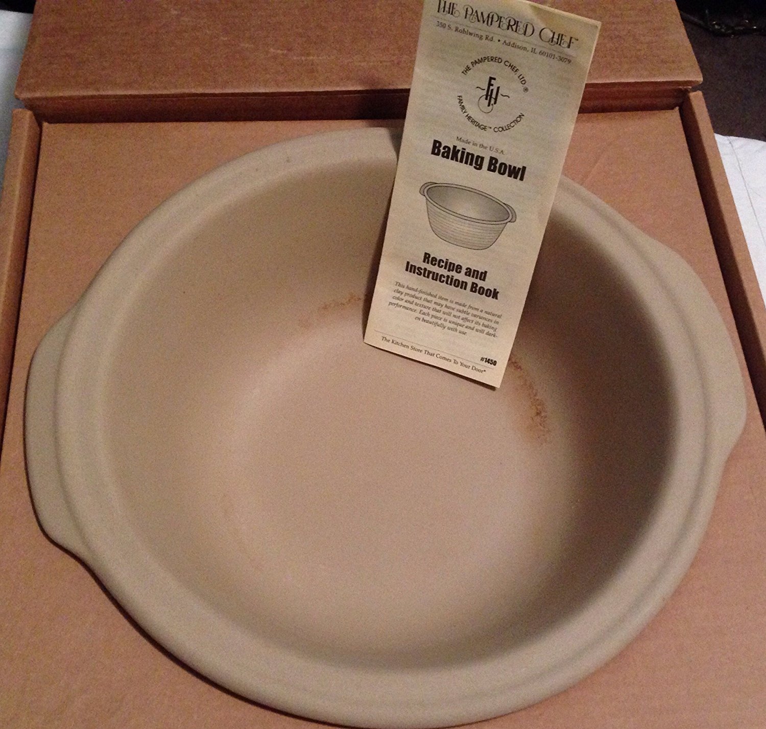 The Pampered Chef Stoneware Baking Bowl N4 free image download