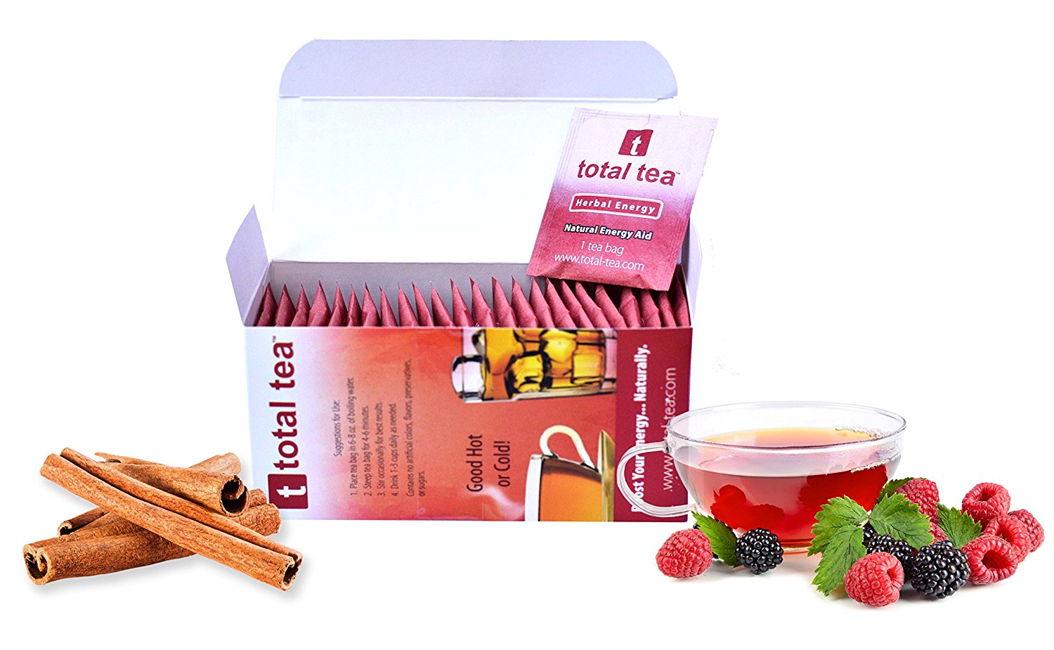 Herbal RED Energy Tea. Dr Appetite Suppressant. 25 Day