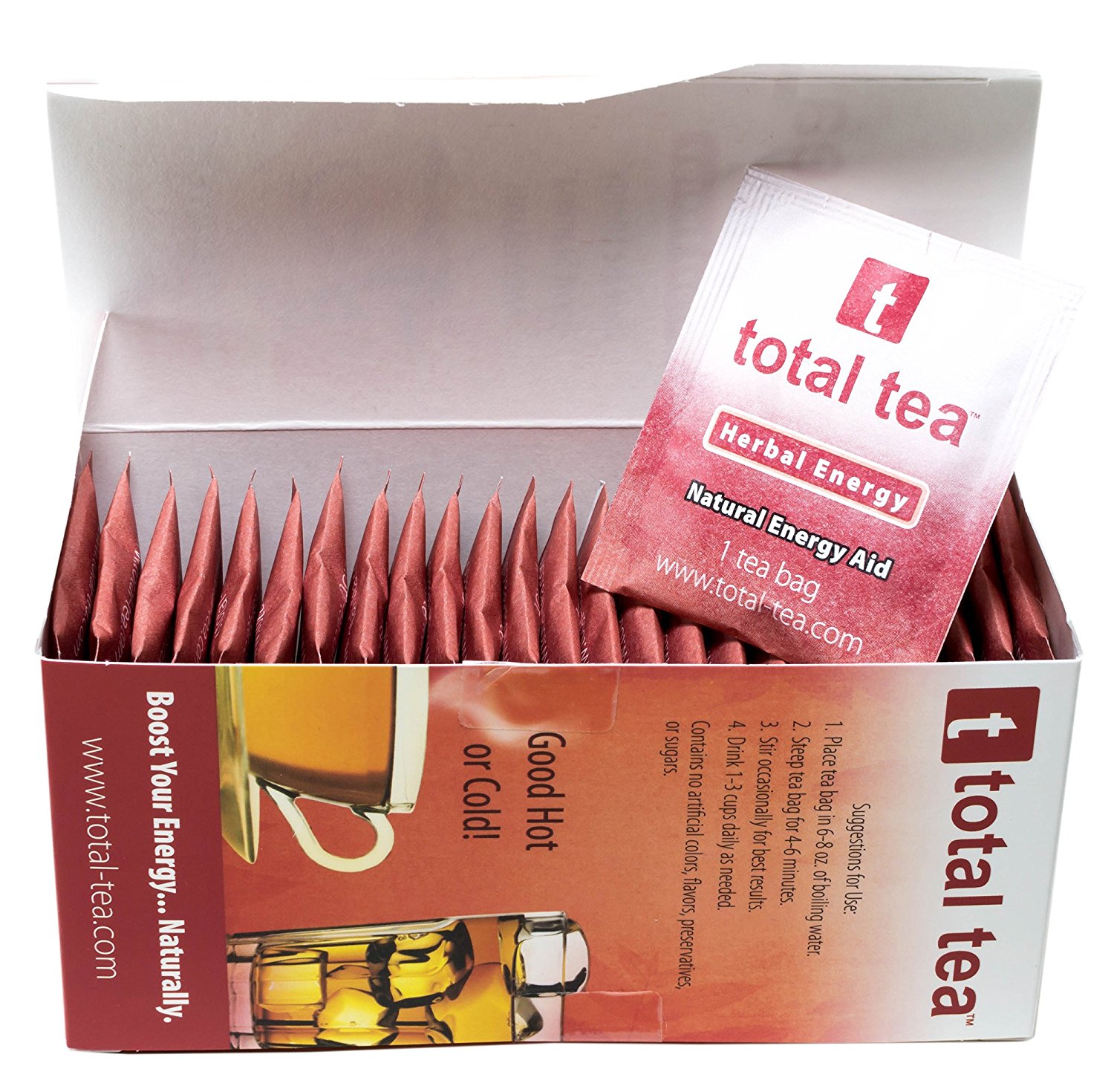 Herbal RED Energy Tea. Dr Appetite Suppressant. 25 Day