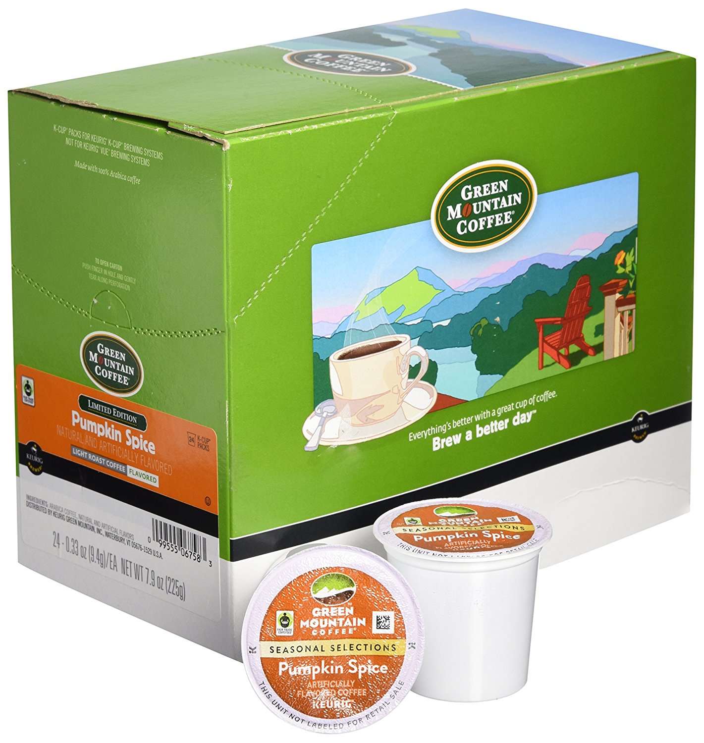 Green Mountain Coffee KCup for Keurig Brewers, Pumpkin Spice, 24 Count