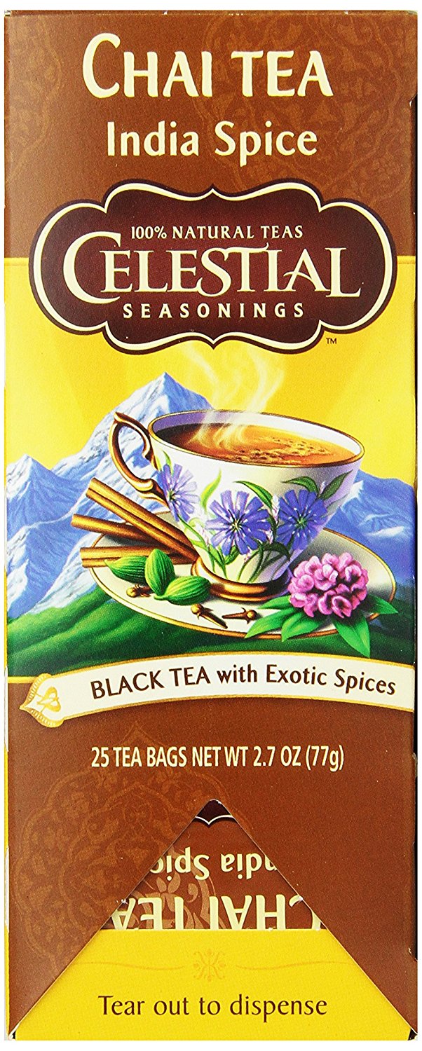 Celestial Seasonings India Spice Chai Tea, 25 Count (Pack of 6) free image download