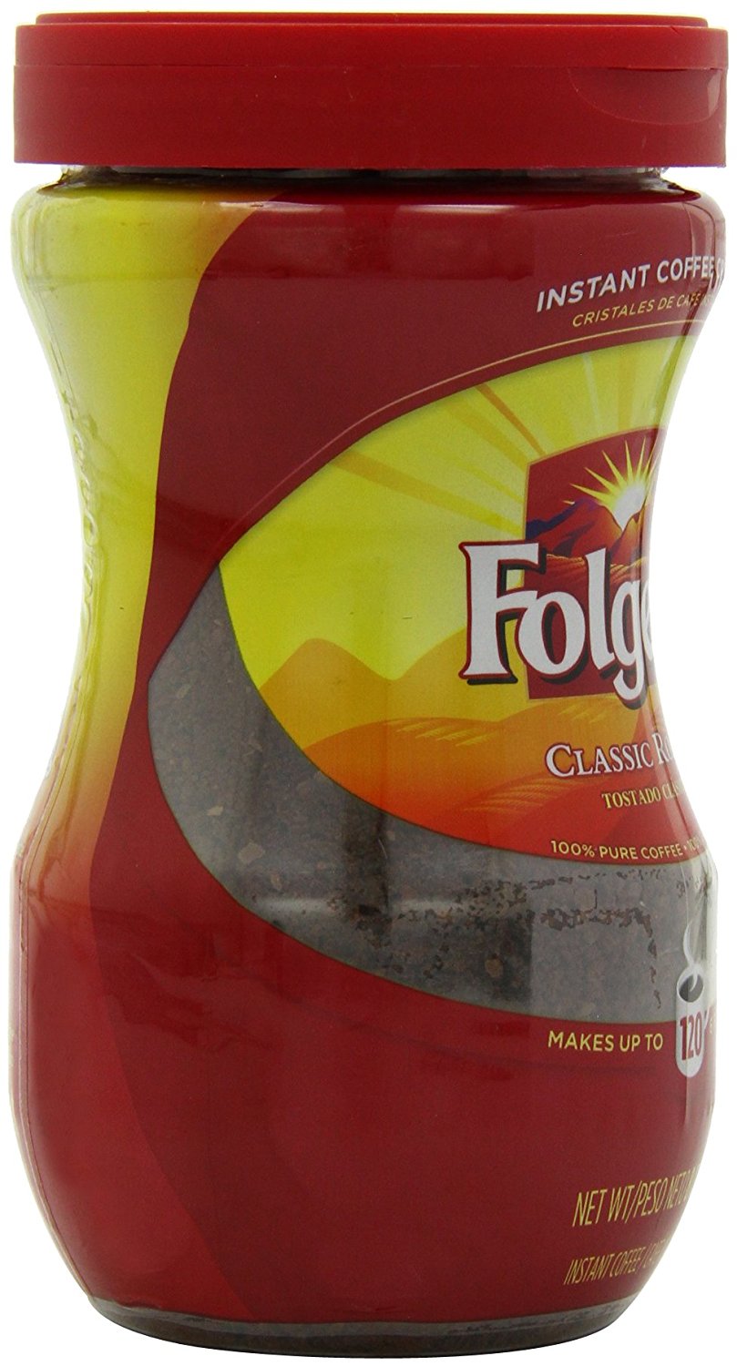 Folgers Classic Roast Instant Coffee, 8 Ounce (Pack of 3) N6 free image