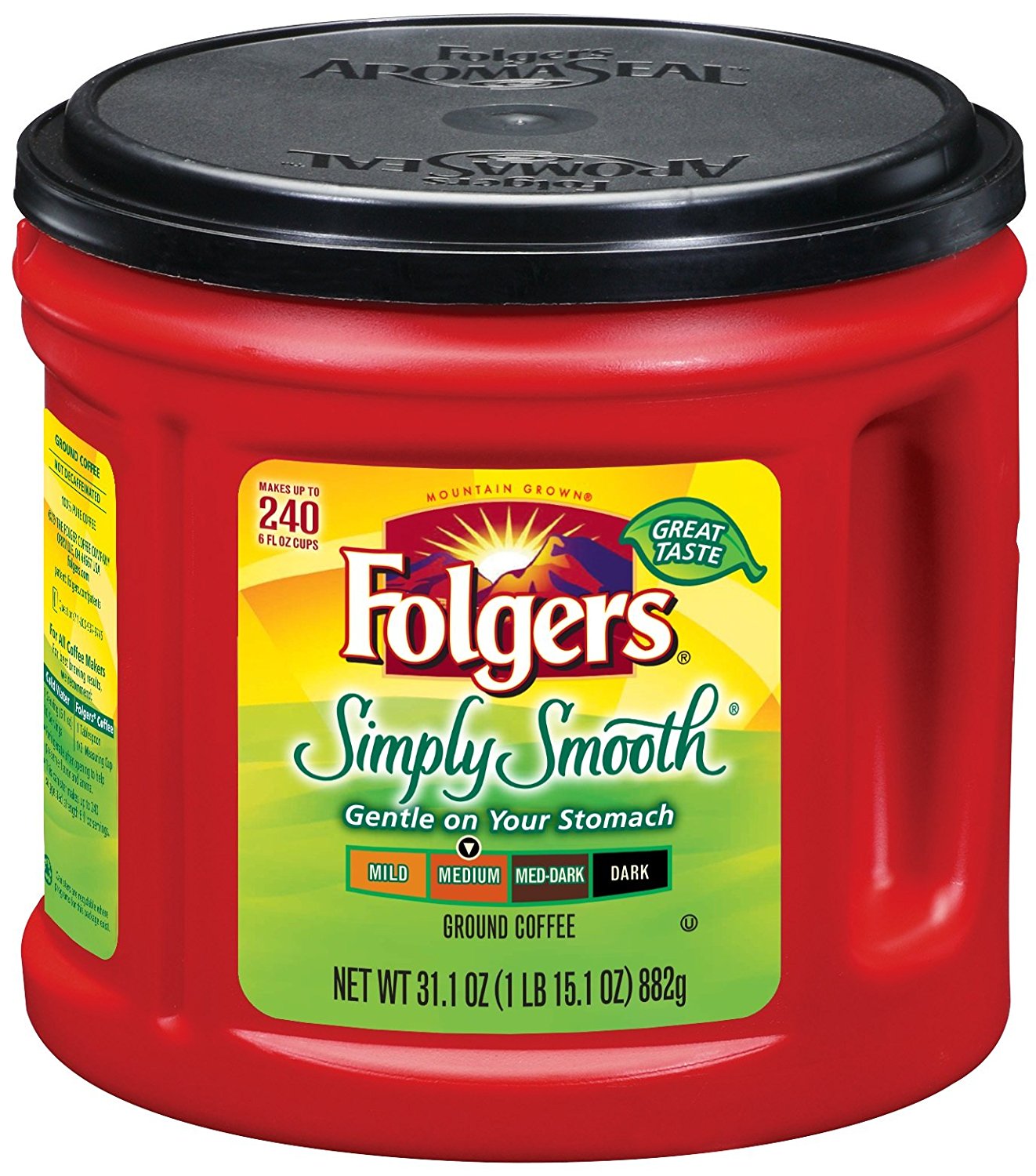 Folgers Simply Smooth Coffee, 31.1 Ounce free image download
