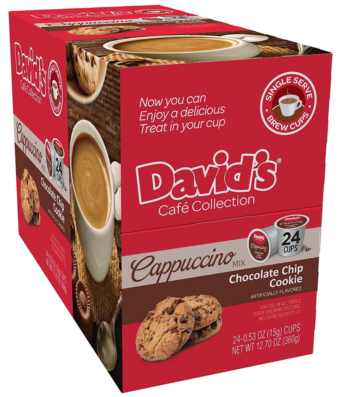 David's Cookies Custom Coffee & Cappuccino Keurig KCups, Variety