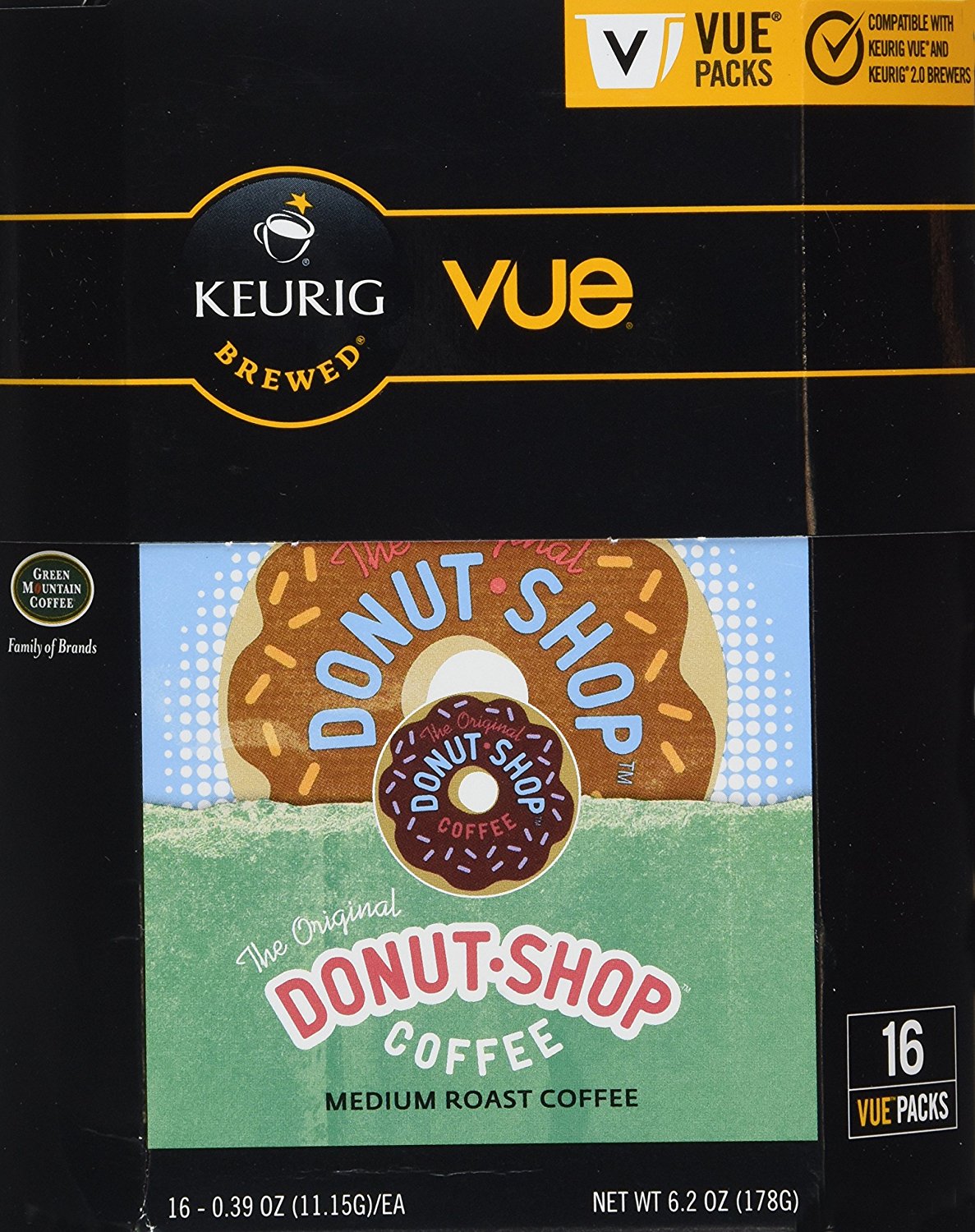 The Original Donut Shop Coffee for Keurig Vue 16 count (2 pack) N11