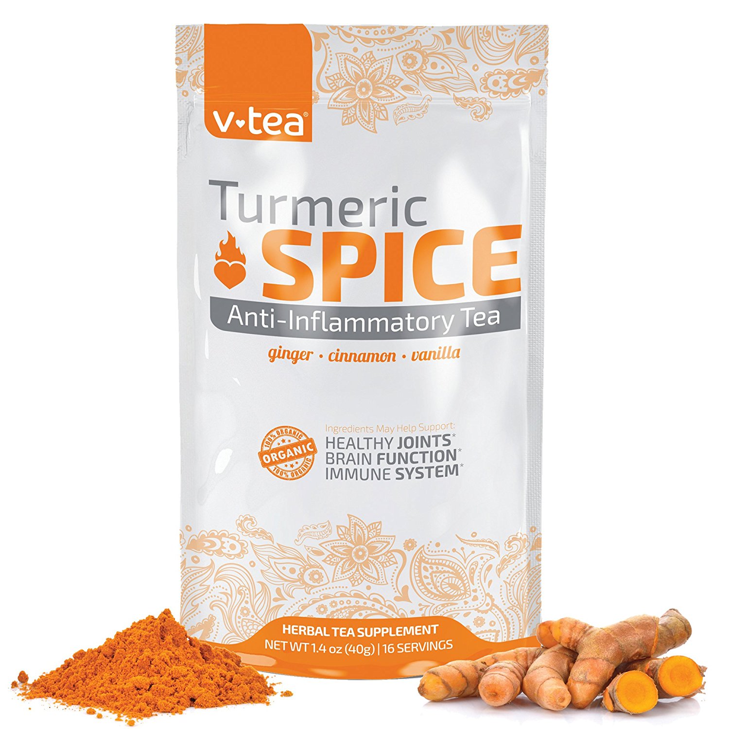 V tea Turmeric Spice AntiInflammatory Tea Support Joint Health with