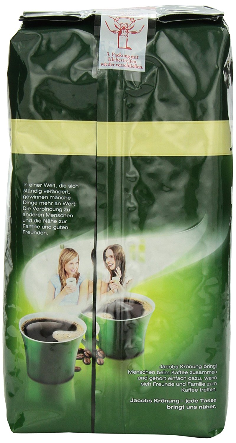 Jacobs Kroenung AromaBohnen (Kroenung Whole Bean Coffee), 17.6Ounce