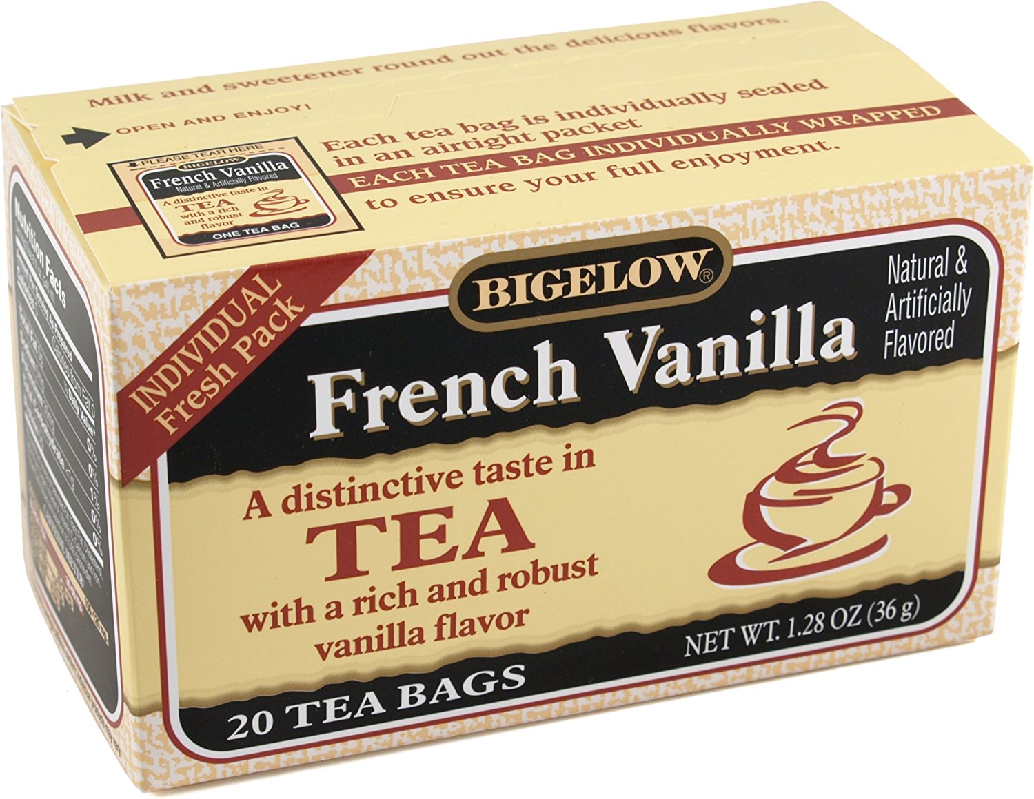 Bigelow Tea French Vanilla 20 Tea Bags free image download