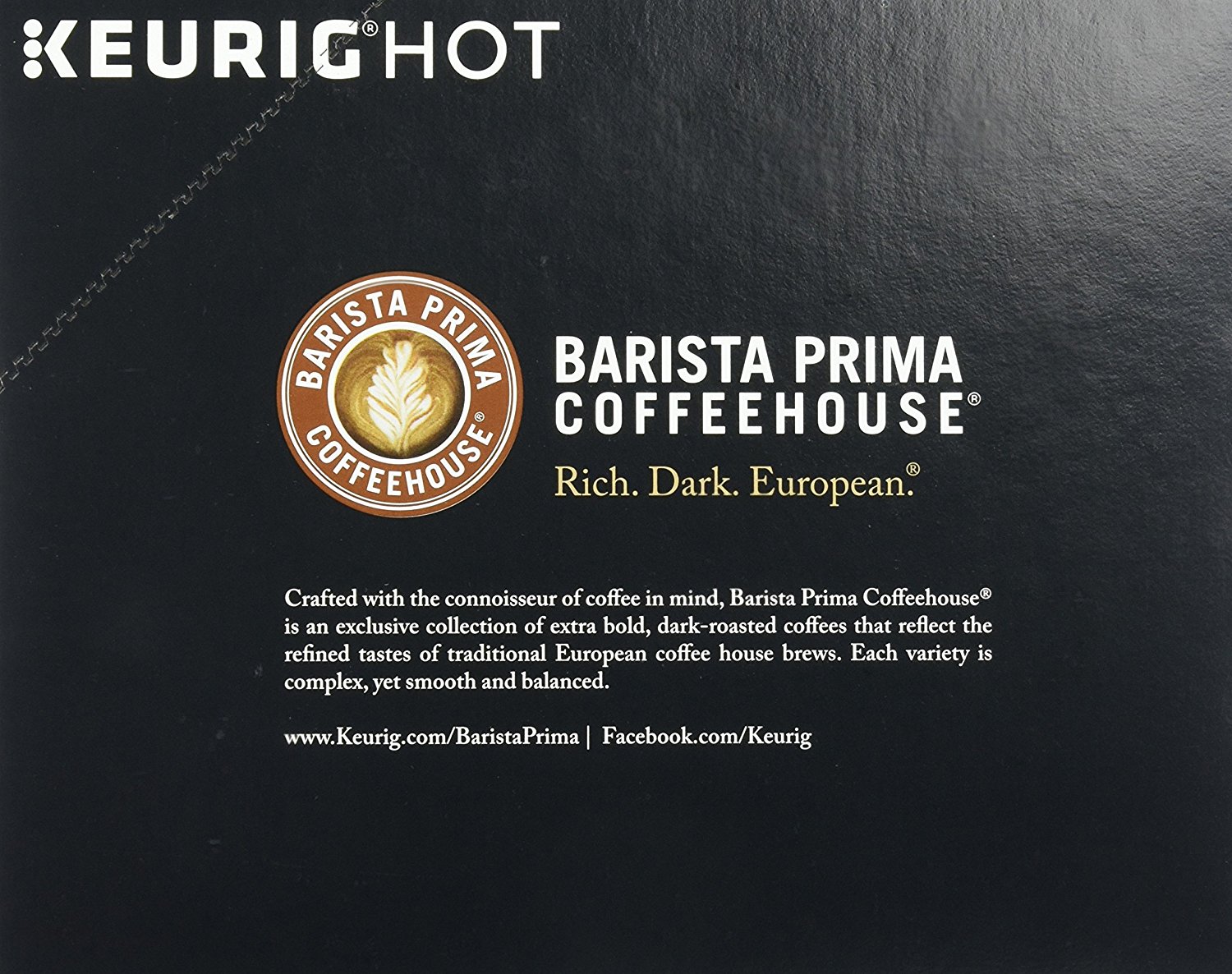 Barista Prima Coffeehouse Dark Roast Extra Bold KCup for Keurig