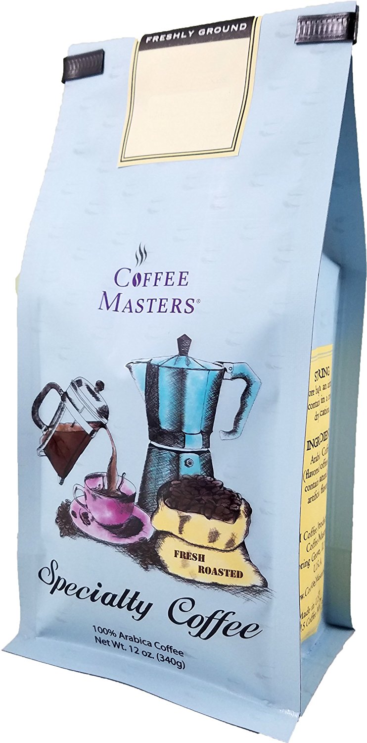 Coffee Masters Flavored Coffee, Jamaican Me Crazy, Ground, 12Ounce