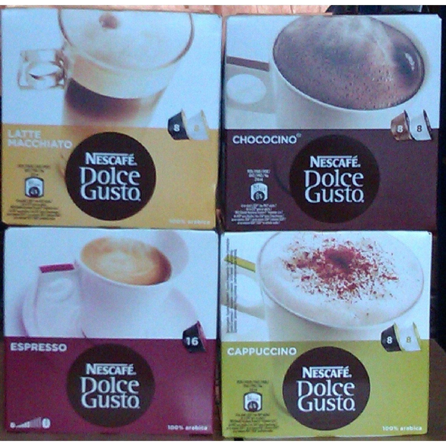 Nescafe Dolce Gusto® 4 Flavour Variety Pack (64 Capsules) Boxed free