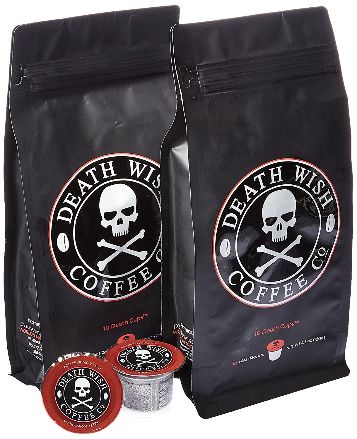 Death Wish Coffee Single Serve Capsules for Keurig KCup Brewers, 10