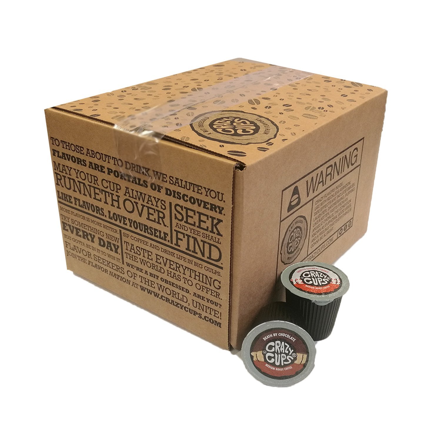 30count Crazy Cups Flavored Coffee Single Serve Cups for Keurig K Cups