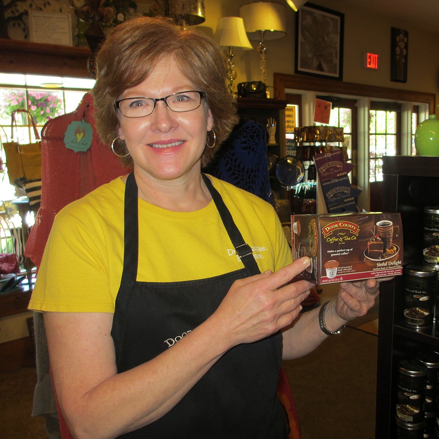 Door County Coffee Single Serve Cups for Keurig Brewers (Candy Cane, 12