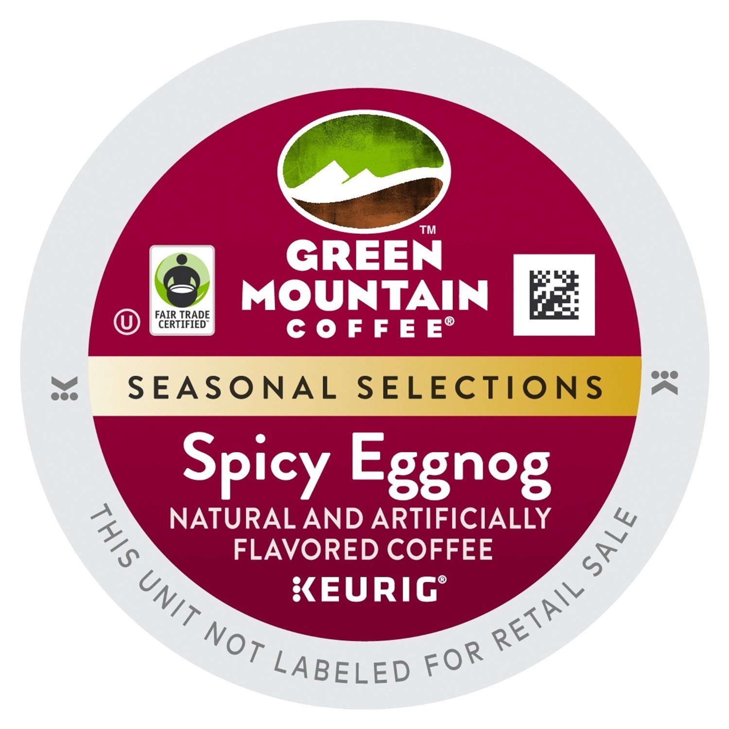 Green Mountain Coffee Spicy Eggnog KCups, 0.33oz 48 Count free image
