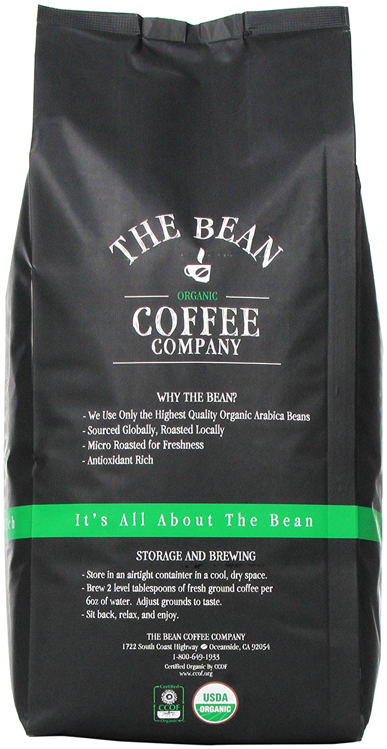 The Bean Coffee Company, Le Bean (Dark French Roast) Organic Whole Bean