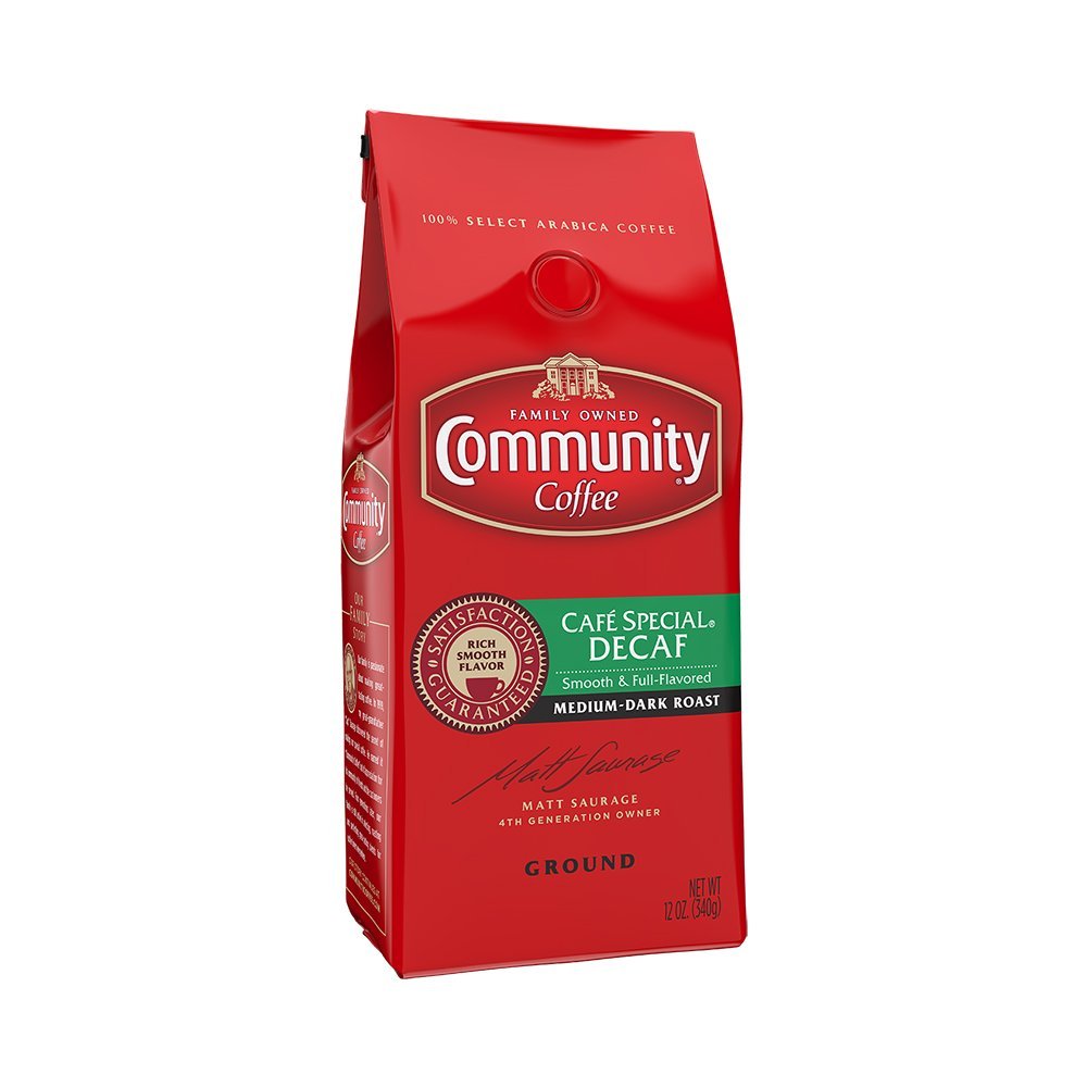 Community Coffee Ground Cafe Special Decaf, 12 Ounce (Pack of 3) N3