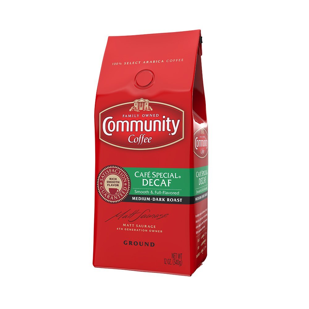 Community Coffee Ground Cafe Special Decaf, 12 Ounce (Pack of 3) N4