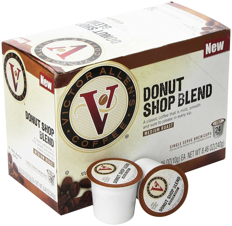 Victor Allen Coffee, Donut Shop Single Serve Kcup, 80 Count