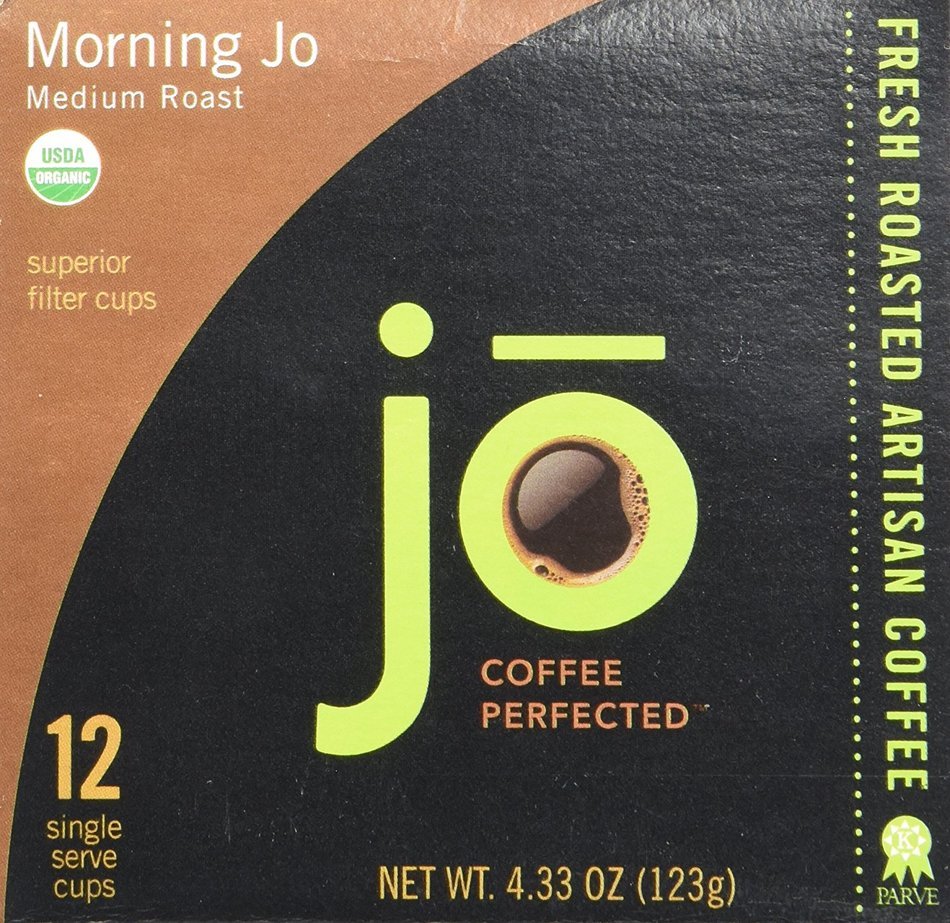 MORNING JO 12 Cup Organic Breakfast Blend for KCup Coffee Brewers, Keurig 1.0 & 2.0 Compatible