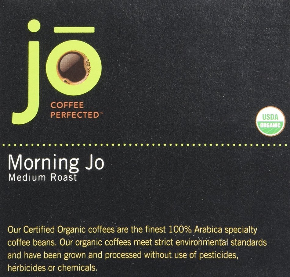 MORNING JO 12 Cup Organic Breakfast Blend for KCup Coffee Brewers, Keurig 1.0 & 2.0 Compatible
