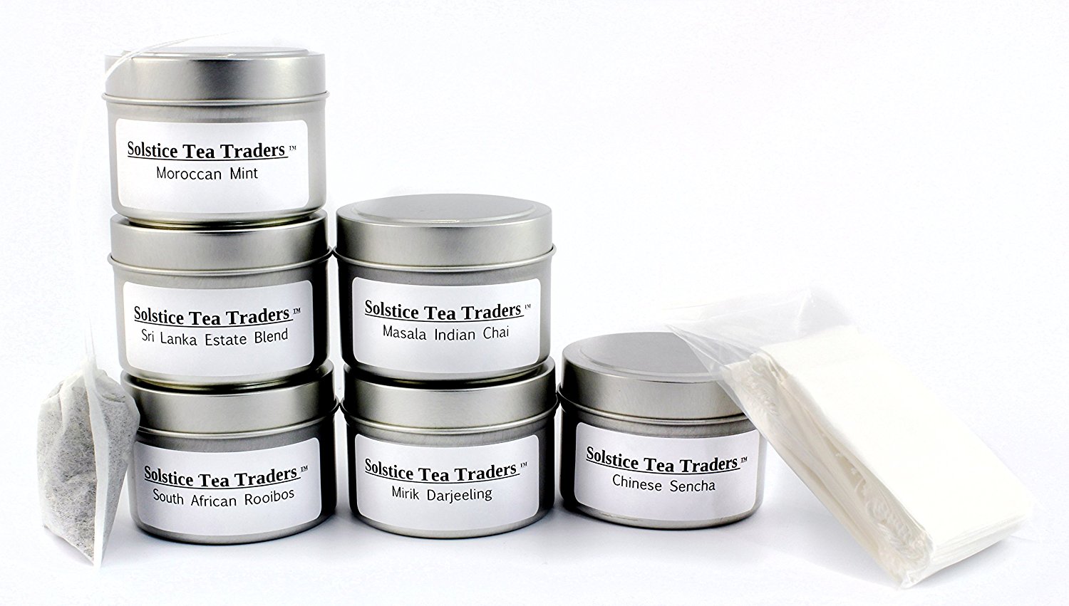 Tea Traveler Tea Sampler, Teas From Around the World, Features Indian