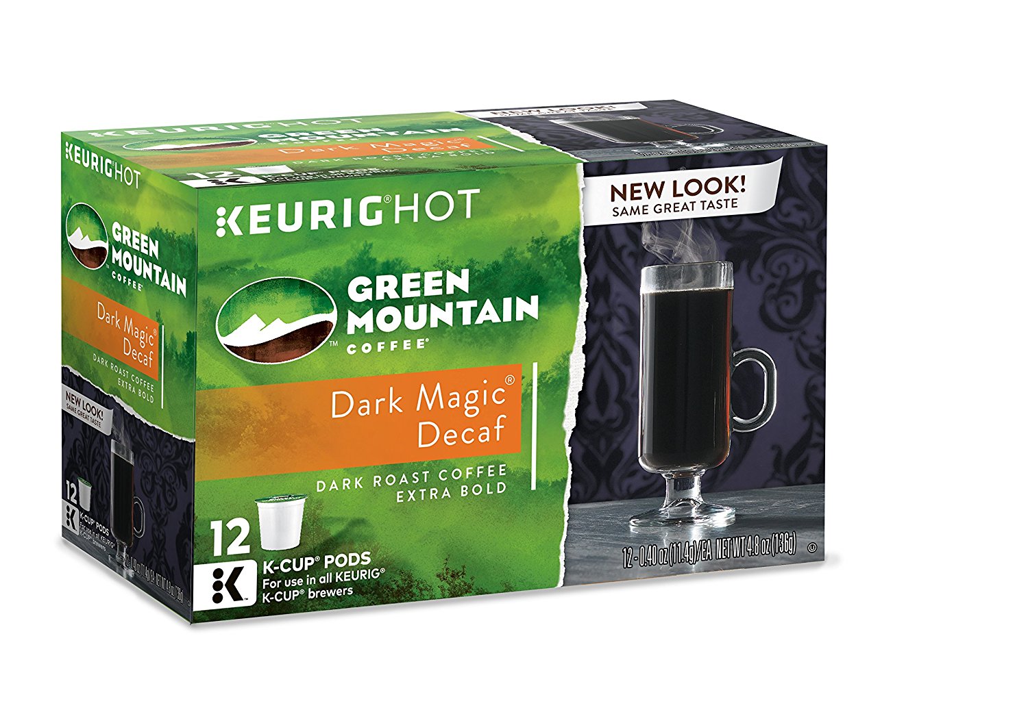 Green Mountain Coffee Dark Magic Decaf Keurig KCups Coffee, 12 Count free image download