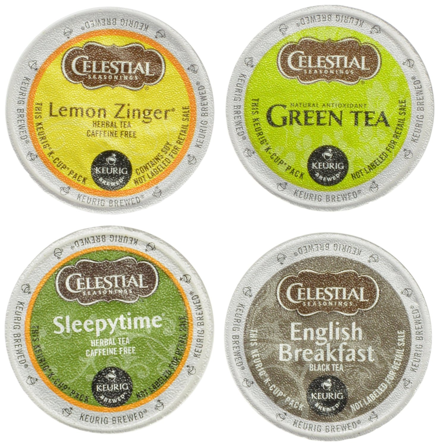 Celestial Seasonings Tea Sampler, KCup Portion Pack for Keurig KCup