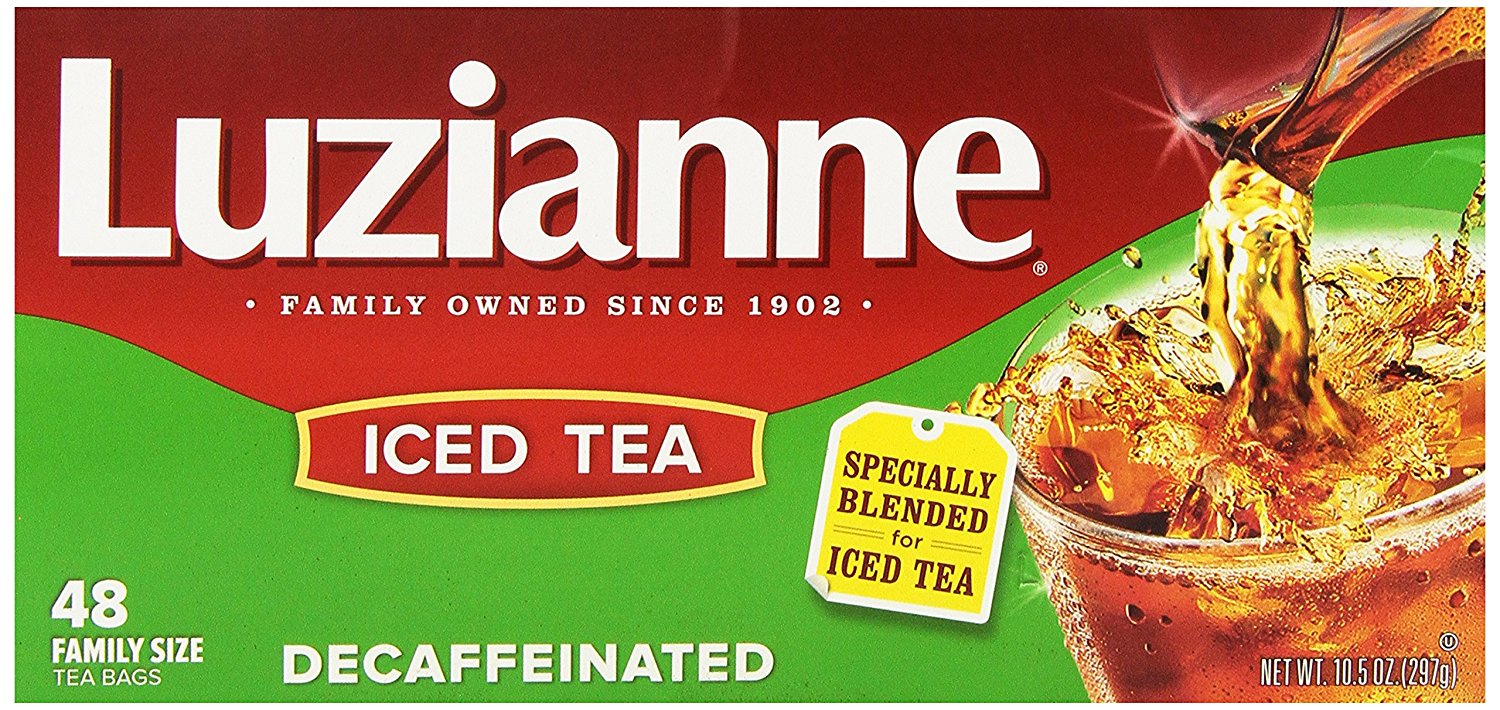 Luzianne Specially Blended for Iced Tea, Decaffeinated Family Sized, 48
