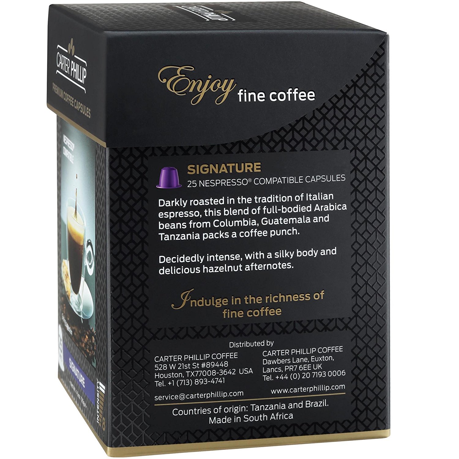 Nespresso Compatible Capsules 25 Count Premium Dark Roast Espresso