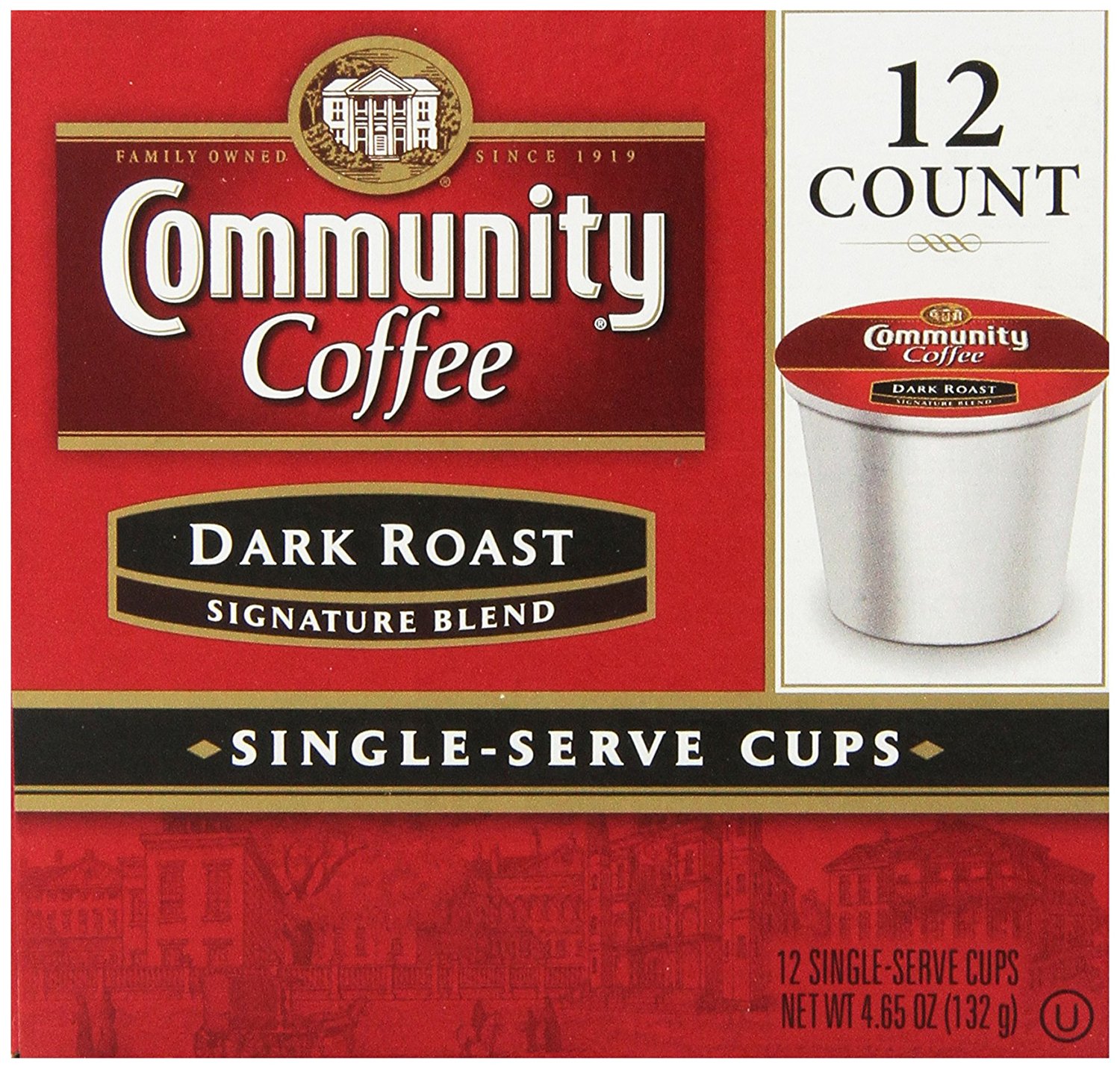 Community Coffee KCup Pods, Dark Roast, 12 Count (Pack of 3) N6 free