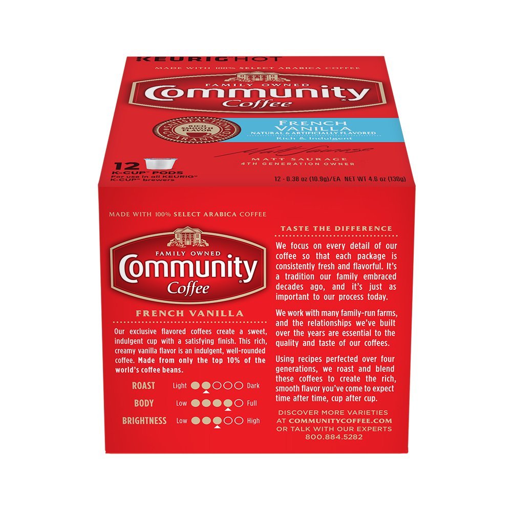 Community Coffee KCup Pods, Dark Roast, 12 Count (Pack of 3) N99 free