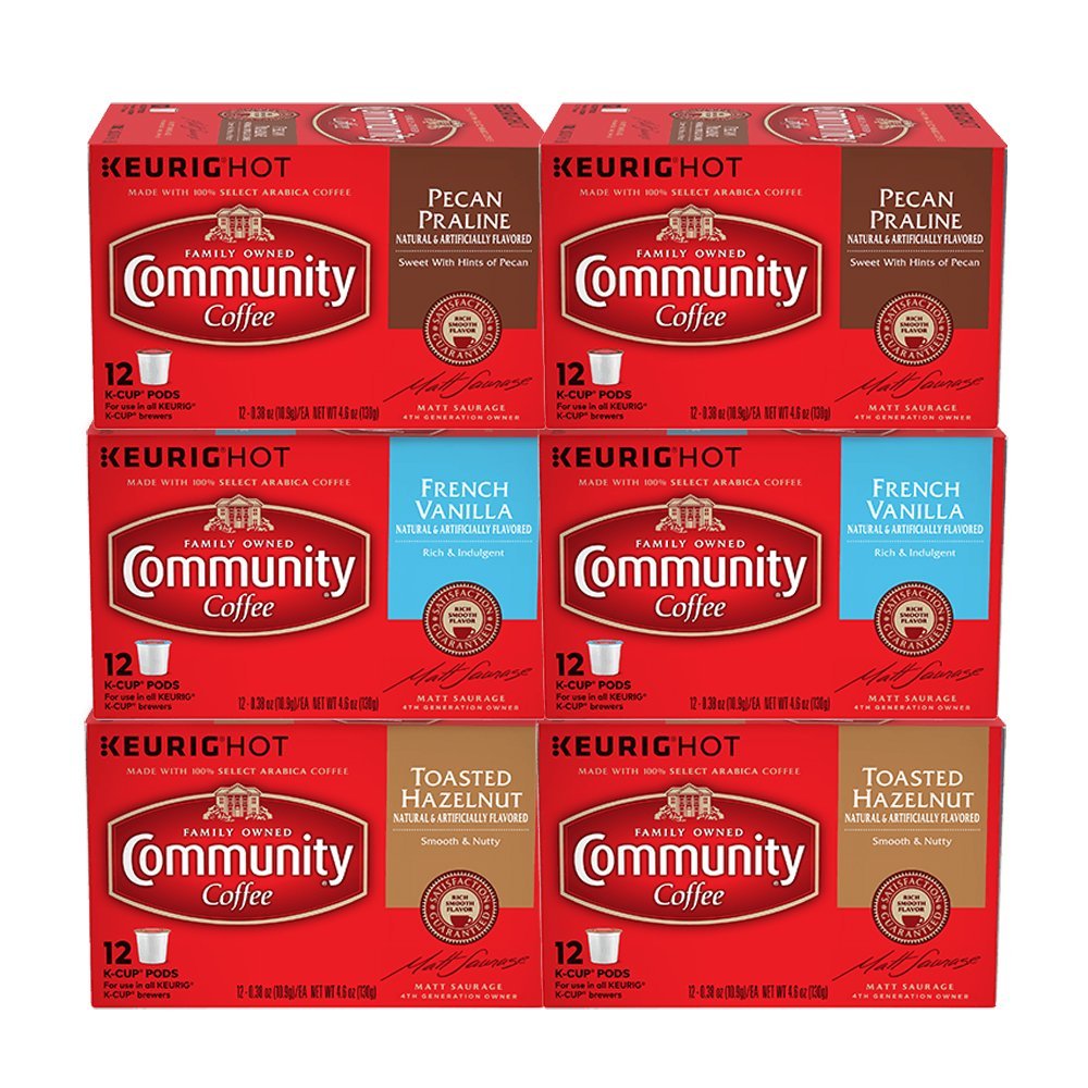 Community Coffee KCup Pods, Dark Roast, 12 Count (Pack of 3) N102 free