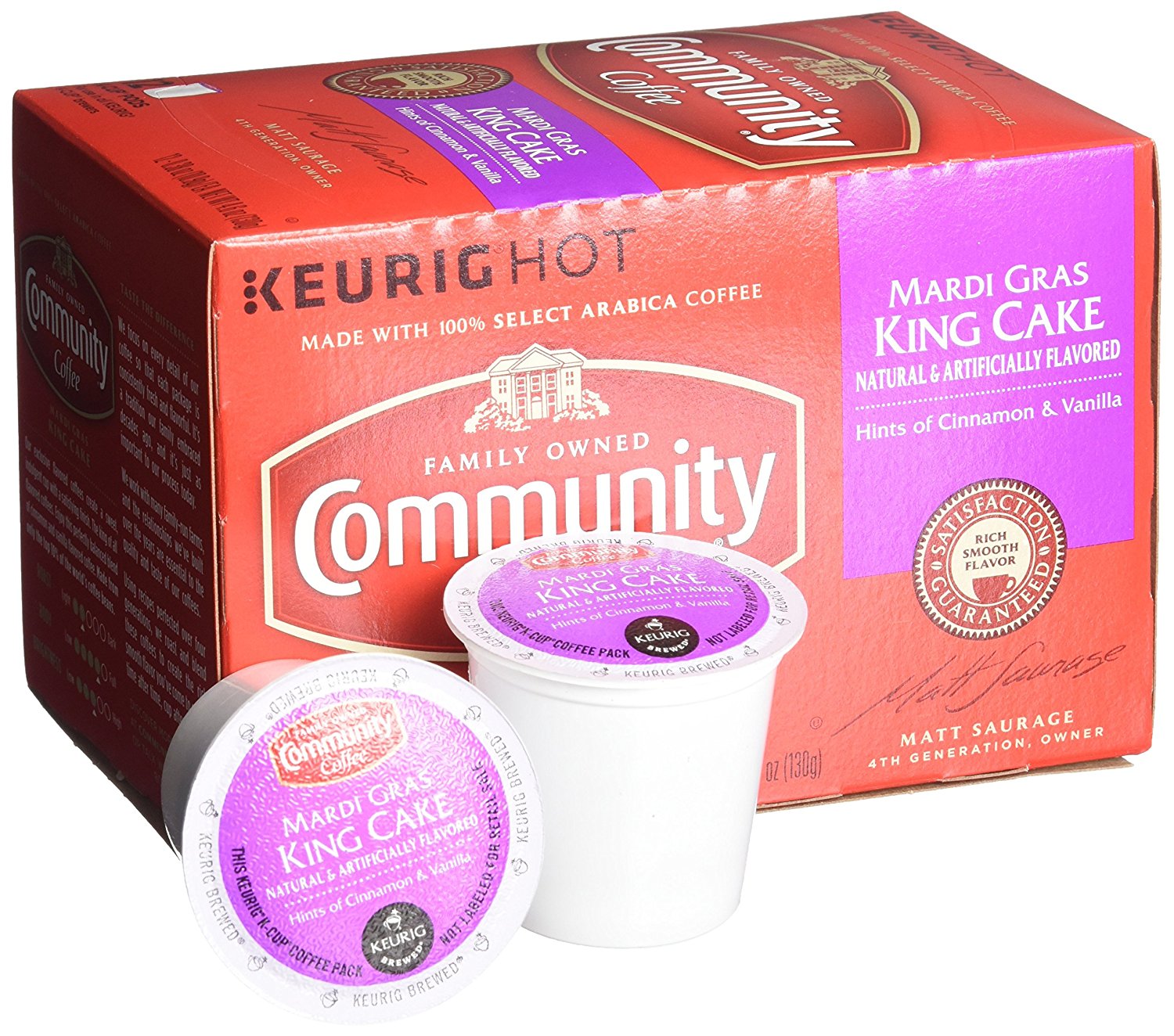 Community Coffee KCup Pods, Dark Roast, 12 Count (Pack of 3) N116 free