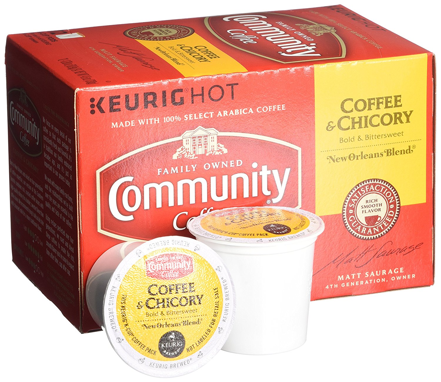Community Coffee KCup Pods, Dark Roast, 12 Count (Pack of 3) N123 free