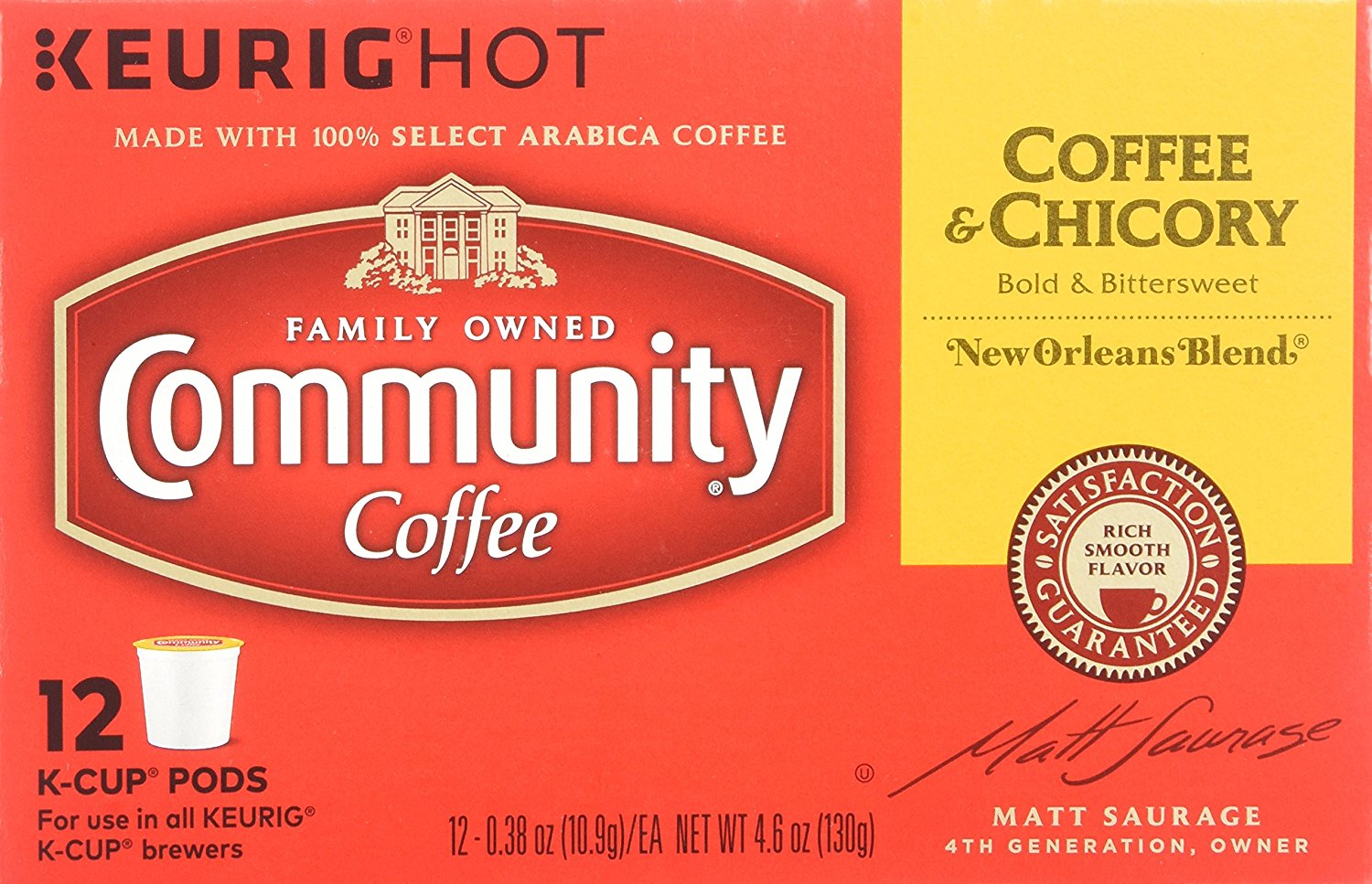 Community Coffee KCup Pods, Dark Roast, 12 Count (Pack of 3) N124 free