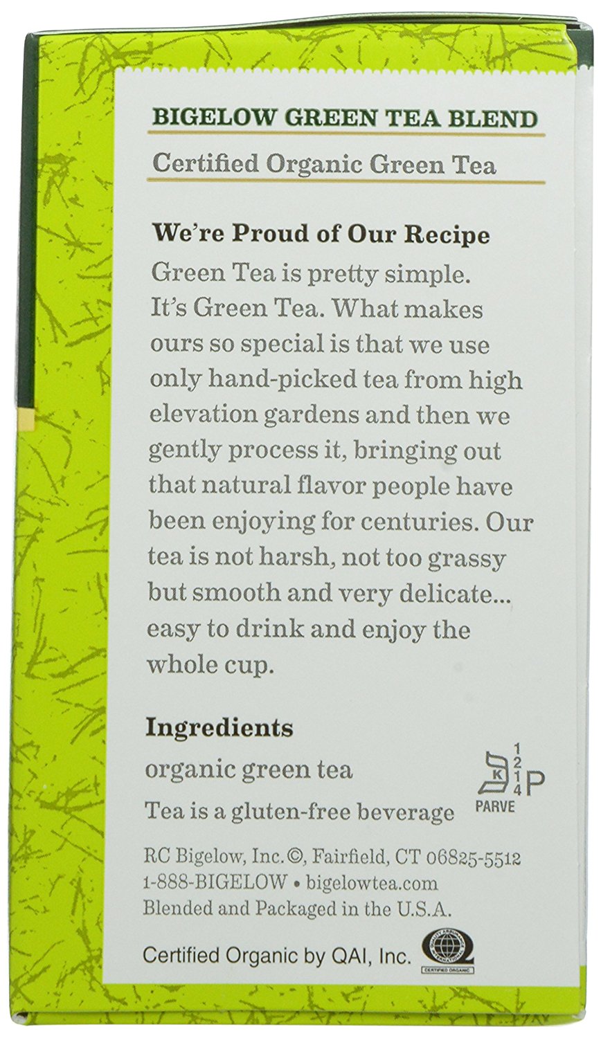 Bigelow Organic Green Tea, 40Count Boxes (Pack of 6) free image download